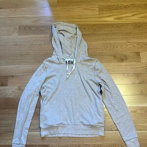 Victoria's Secret PINK Gray Pullover Hoodie with Bold Logo